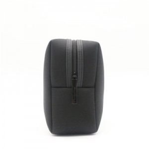 Black PU Bag with leaf print