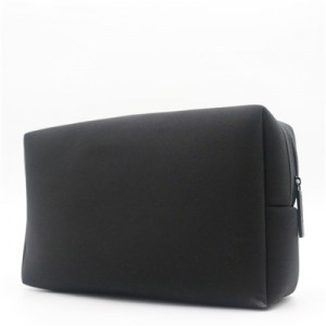 Black PU Bag with leaf print