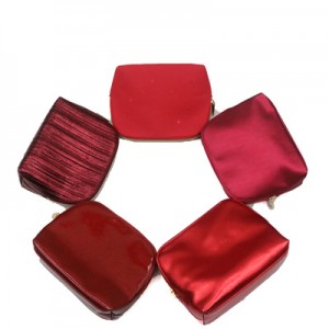 Shiny PU Bag for Cosmetic with zipper