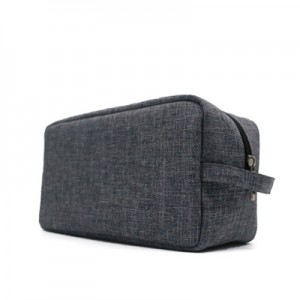 Grey Nylon Bag with zipper