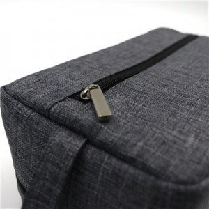 Grey Nylon Bag with zipper