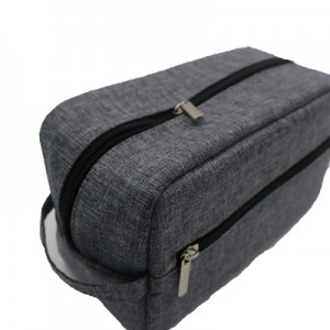 Grey Nylon Bag with zipper