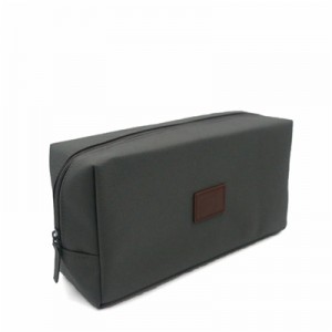 Dark Grey Nylon Bag with zipper