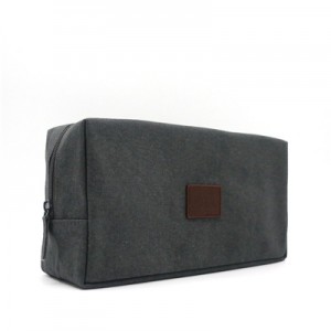 Natural Grey Nylon Bag with zipper