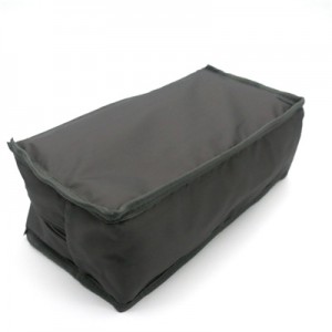 Natural Grey Nylon Bag with zipper