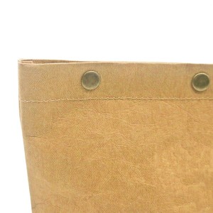 Custom Make up Bag Eco-friendly Clear Kraft Paper Travel and Daily Cosmetic Bag