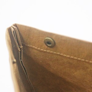 Custom Make up Bag Eco-friendly Clear Kraft Paper Travel and Daily Cosmetic Bag