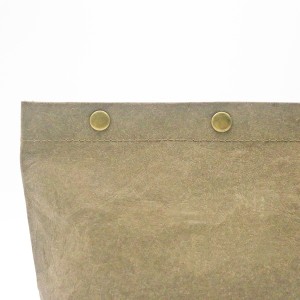 Custom Make up Bag Eco-friendly Clear Kraft Paper Travel and Daily Cosmetic Bag