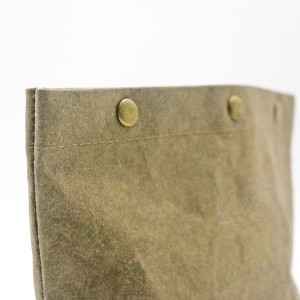 Custom Make up Bag Eco-friendly Clear Kraft Paper Travel and Daily Cosmetic Bag