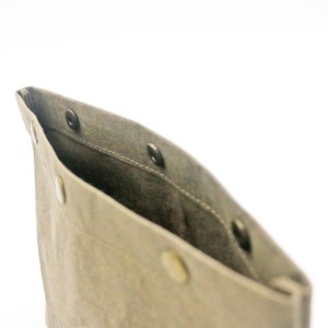 Custom Make up Bag Eco-friendly Clear Kraft Paper Travel and Daily Cosmetic Bag