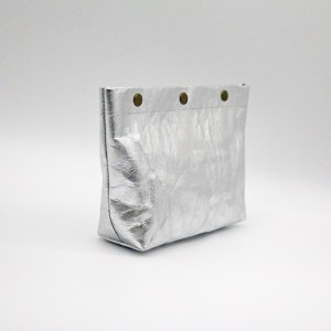 Custom Make up Bag Eco-friendly Clear Kraft Paper Travel and Daily Cosmetic Bag