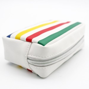 Travel Makeup Bag Small PU Vegan Leather Cosmetic Pouch Waterproof Toiletry Bag