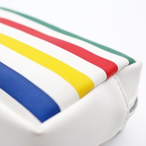 Travel Makeup Bag Small PU Vegan Leather Cosmetic Pouch Waterproof Toiletry Bag