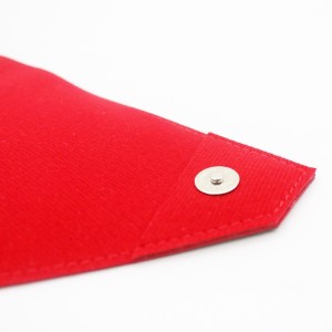 Customized logo PVC PU waterproof Black & Red color small cosmetic bag makeup bag