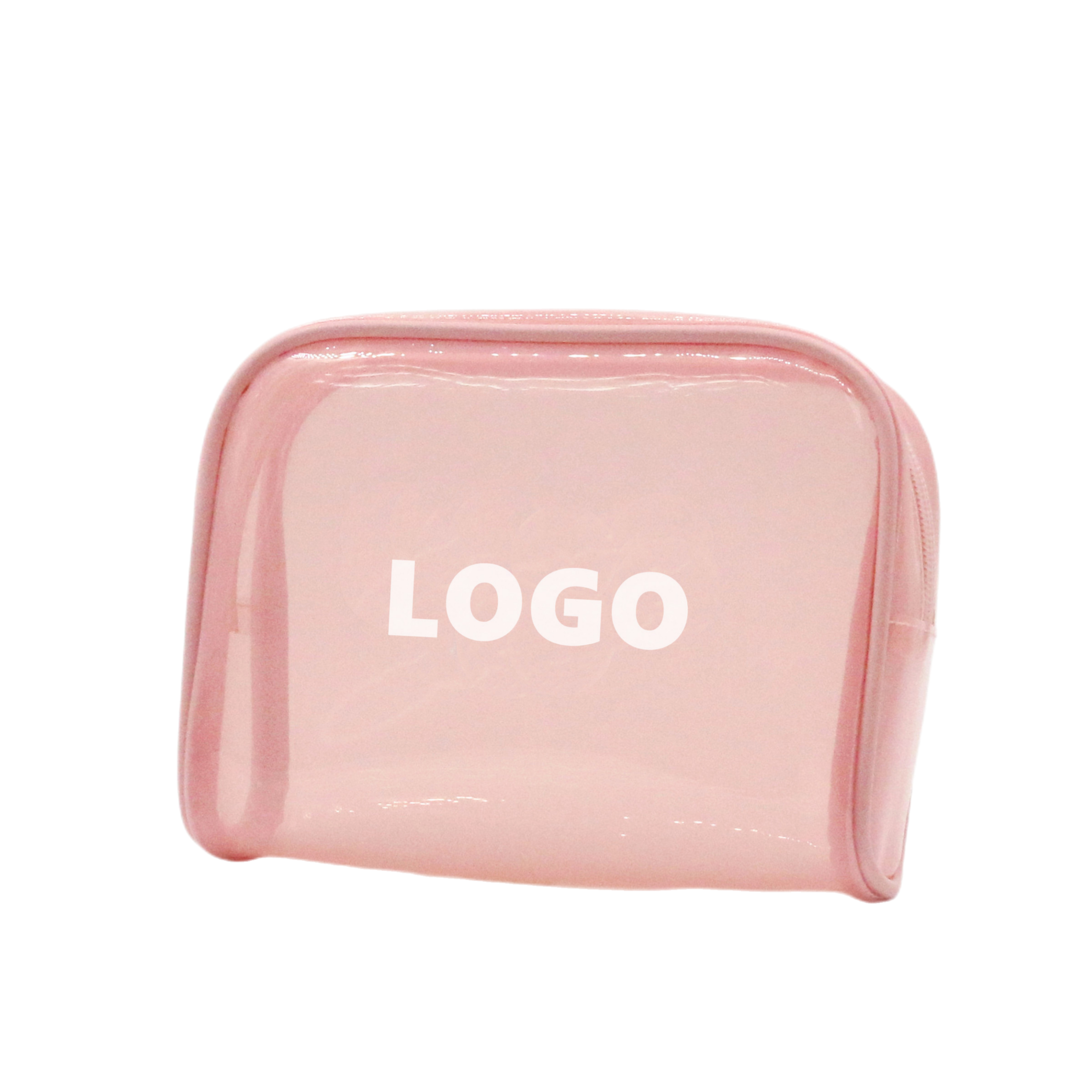 New Waterproof Transparent Pink TPU Clear Cosmetic Bag