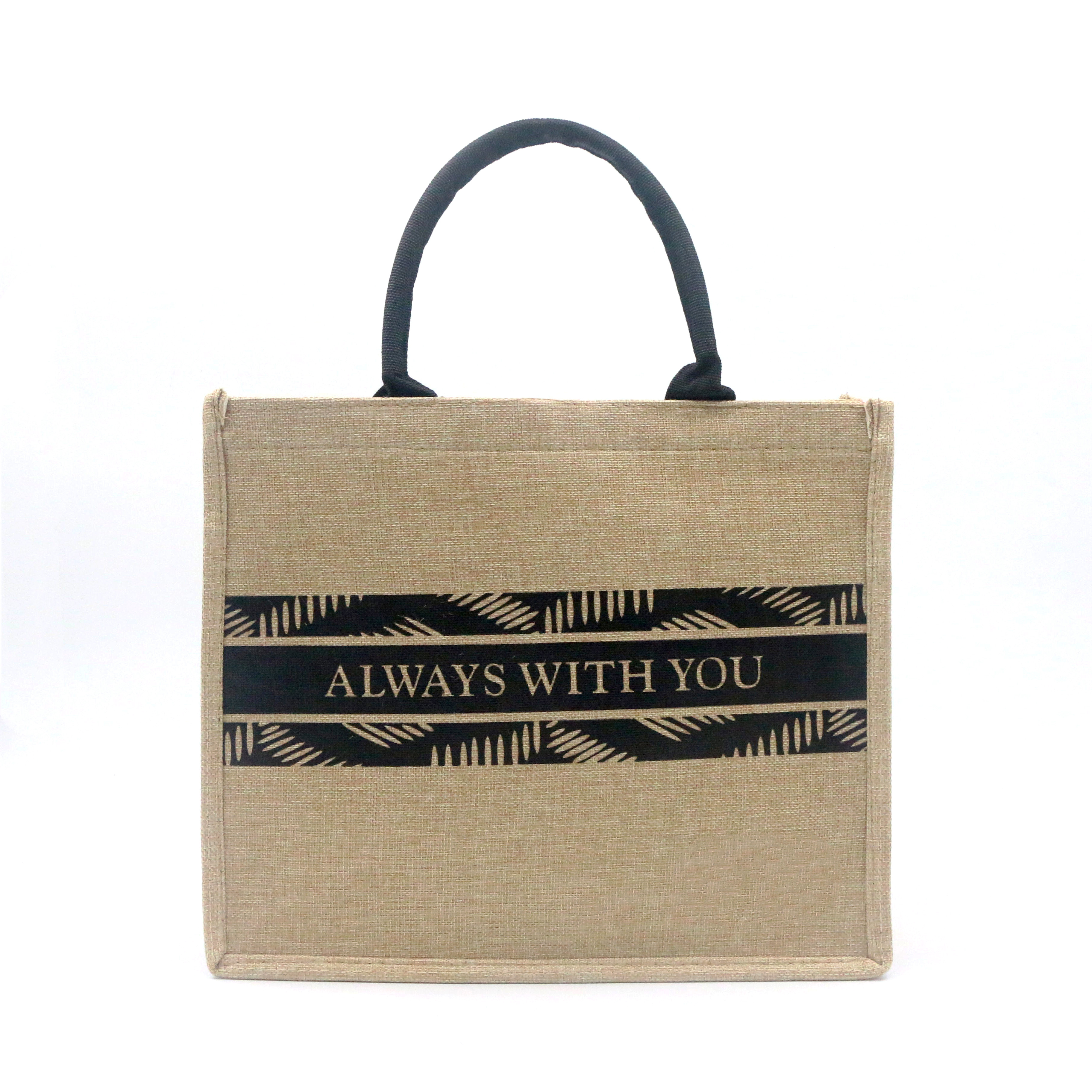 Unisex Durable Linen Daily Use Multifunctional Custom Tote Bag Medium Size Eco-friendly Plant Fibre Jute Womens Tote Bags