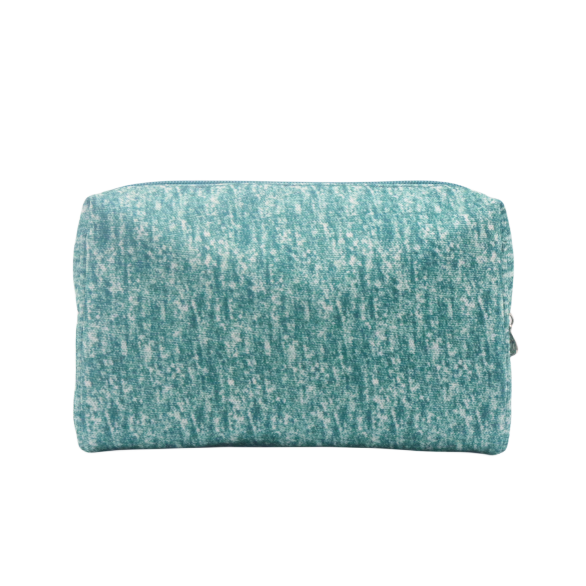 Vintage Peacock Blue Eco-friendly Durable Canvas Toiletry Bag Cotton Canvas Cosmetic Bag