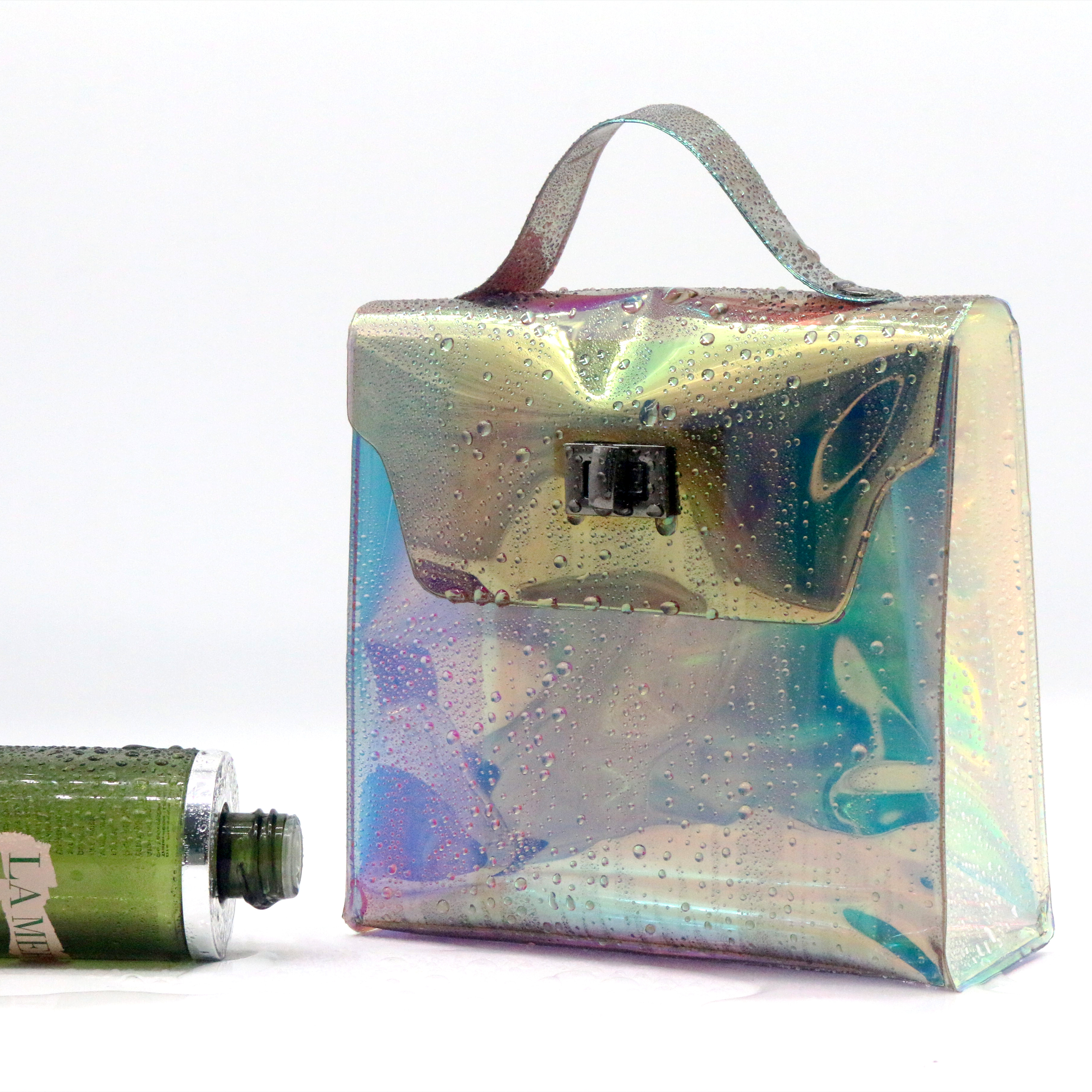 Holographic TPU Makeup Bag Laser Biodegradable TPU Cosmetic Bag