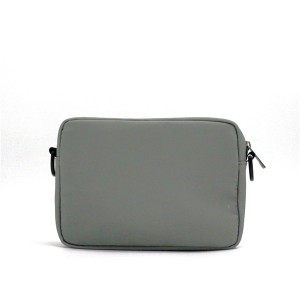 Recycled Cotton Bag for cosmetics shopping functional Gray Color