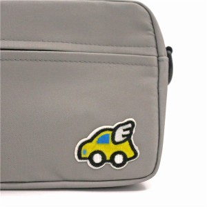 Recycled Cotton Bag for cosmetics shopping functional Gray Color