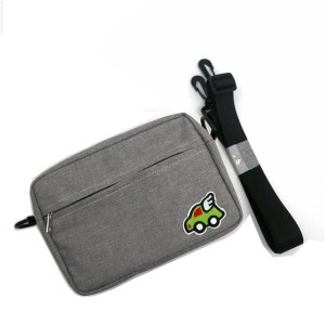 Recycled Cotton Bag for cosmetics shopping functional Blue Fish Pattern