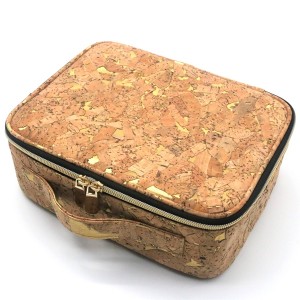 Natural Paper Straw Eco-friendly cosmetic organizer zipper pouch make up bag