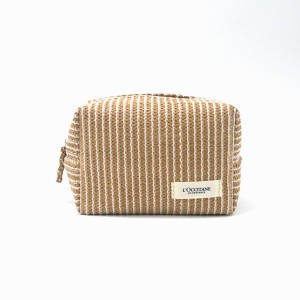 Paper Straw Pouch Eco-friendly Natural Color Make Up Cosmetic Organizer