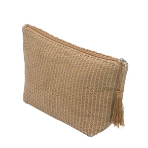 Eco-friendly Cosmetic Bag Organizer Zipper Pouch with Tassel Puller