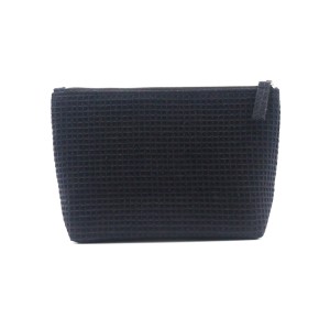 Waffle pattern RPET Bag Durable Makeup Natural Eco-friendly Cosmetic T-shape Bag