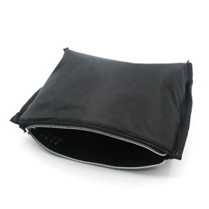 Waffle pattern RPET Bag Durable Makeup Natural Eco-friendly Cosmetic T-shape Bag