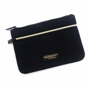 Waffle pattern RPET Bag Durable Makeup Bag Natural Eco-friendly Cosmetic flat Bag