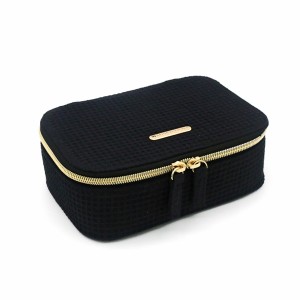 Waffle pattern RPET Bag Durable Makeup Natural Eco-friendly Cosmetic Box