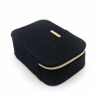 Waffle pattern RPET Bag Durable Makeup Natural Eco-friendly Cosmetic Box