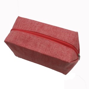 Polyester pink eco-friendly portable bag cosmetic packaging travel business bag