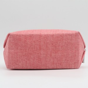 Polyester pink eco-friendly portable bag cosmetic packaging travel business bag