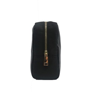 Nylon black portable cosmetic travel business packing bag for Unisex