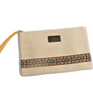 Recycle Cotton Durable Makeup Bag Natural Eco-friendly shopping flat Bag
