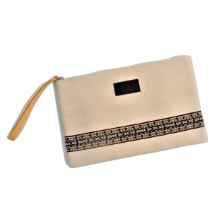 Recycle Cotton Durable Makeup Bag Natural Eco-friendly shopping flat Bag