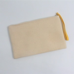 Recycle Cotton Durable Makeup Bag Natural Eco-friendly shopping flat Bag