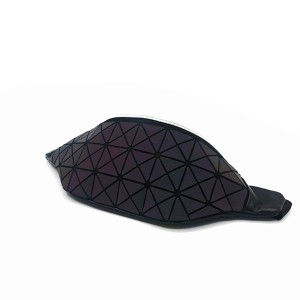Diamond shape PU Material Pocket Sport Style Running Bag Portable Cool Fashion women waist bag  messenger bag for unisex
