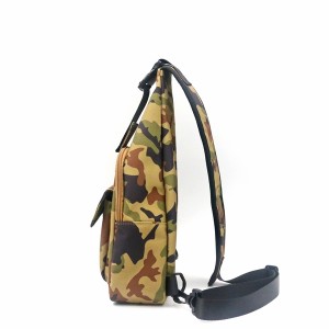 Camouflage RPET 100% Recycled Material Chest Bag Sport Style Running Bag Portable Cool Fashion messenger bag for unisex