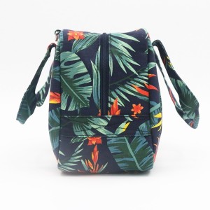 Recycled Cotton Cosmetic Bag Factory Make up Bag Cosmetic Printed with Zipper