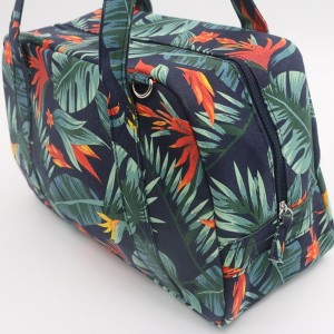 Recycled Cotton Cosmetic Bag Factory Make up Bag Cosmetic Printed with Zipper