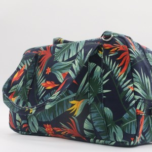 Recycled Cotton Cosmetic Bag Factory Make up Bag Cosmetic Printed with Zipper