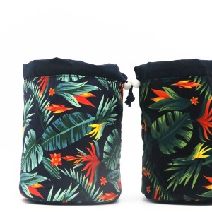 Recycled Cotton Bag Custom Makeup Travel Toiletry Cotton Canvas Eco-friendly Natural Cosmetic Bags