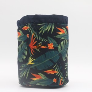 Recycle Cotton Bag String Closure Durable Makeup Bag Natural Eco-friendly Cosmetic Bag