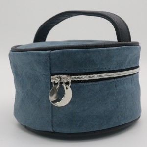 Tyvek Paper Bag Durable washable Zipper Closure Makeup Bag Natural Cosmetic Bag