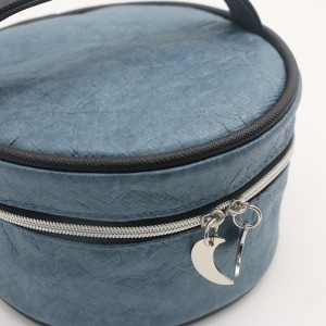 Tyvek Paper Bag Durable washable Zipper Closure Makeup Bag Natural Cosmetic Bag