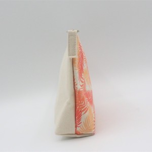 National Cotton Canvas Bag Travel Makeup Cosmetic Bag with zipper Wholesale Customized Printed