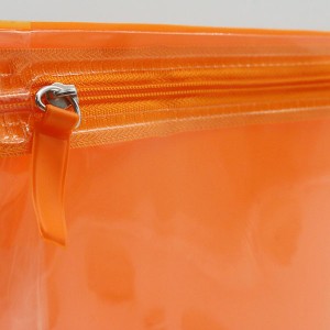 Eco-friendly recycled Transparent Clear  EVA Plastic Zipper Cosmetic Bag Zip Makeup Pouch